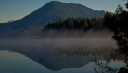 Powell River, Duck Lake, mist